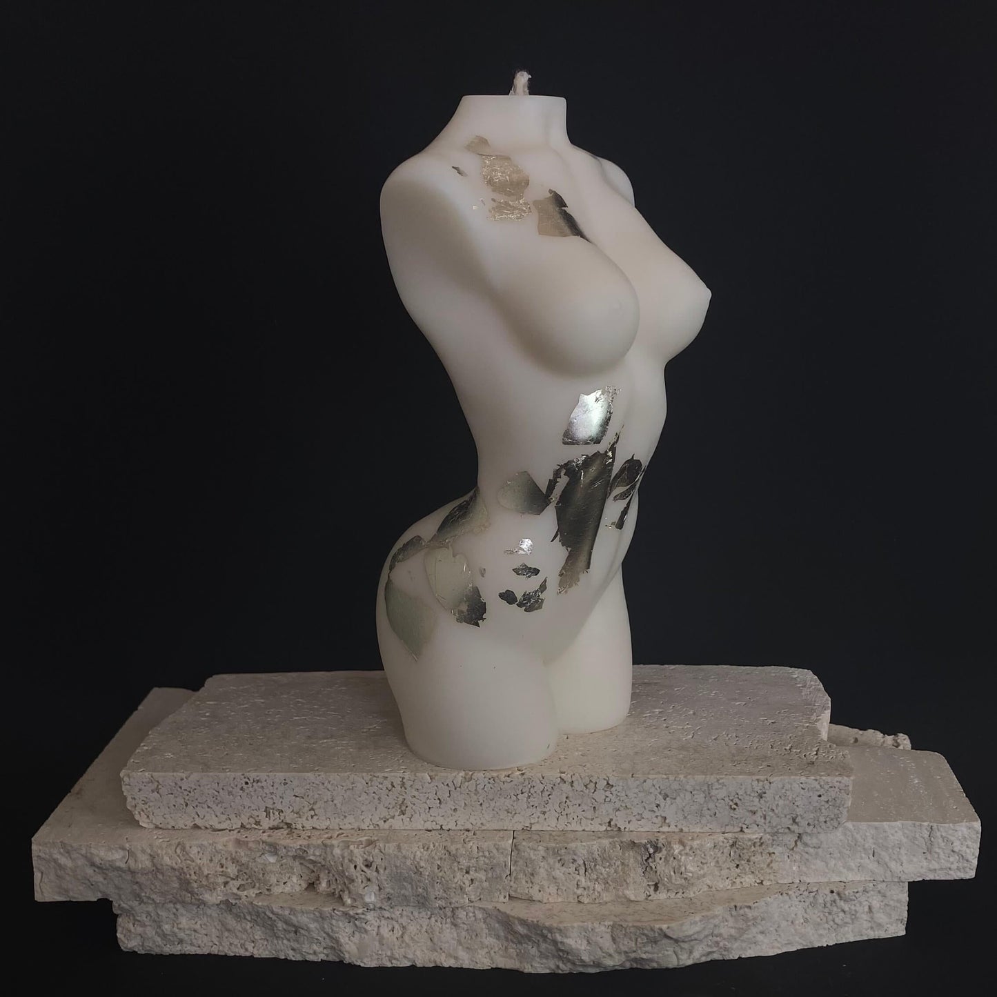 Large Athena Sculptural Candle N1 Side