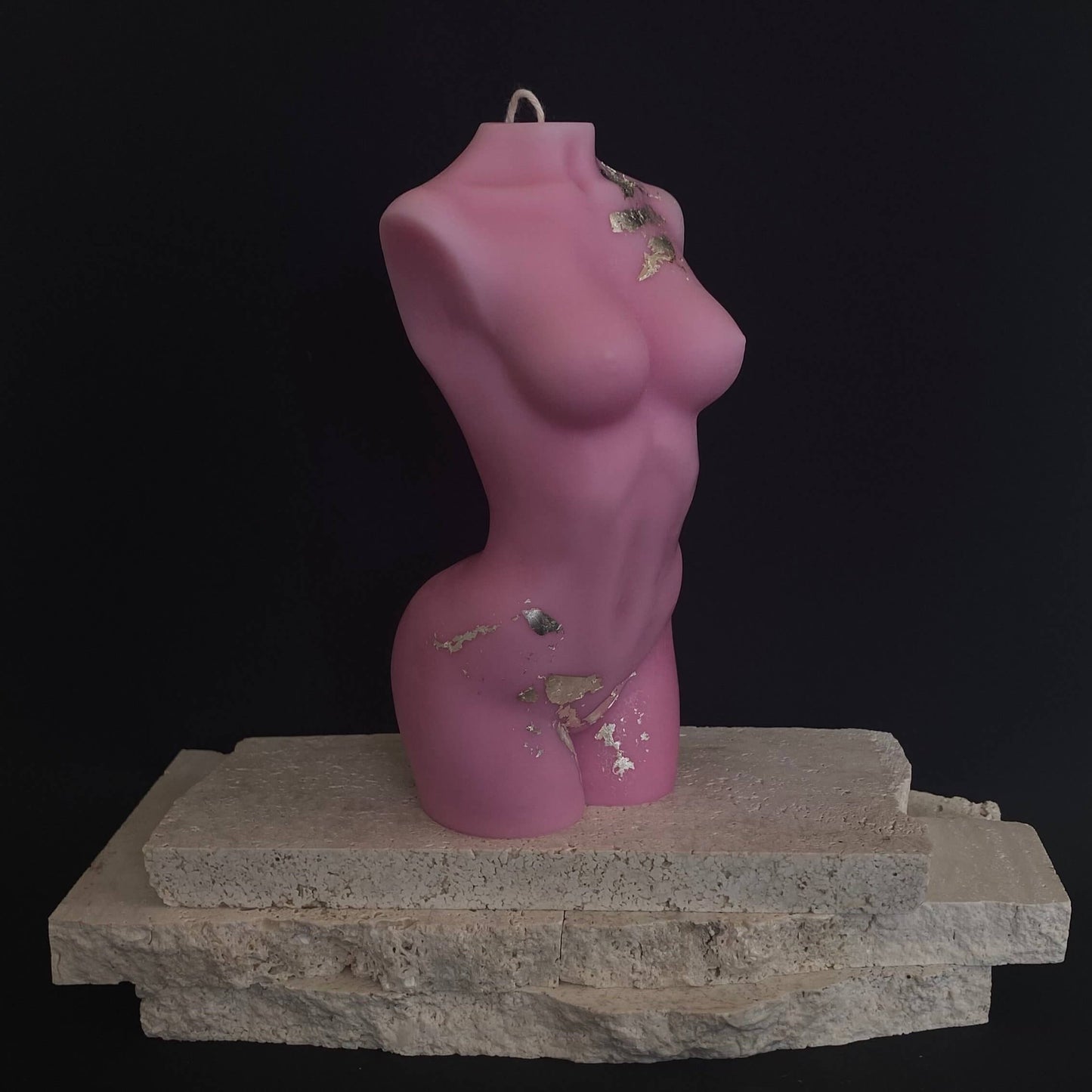 Large Athena Sculptural Candle PP2 Side
