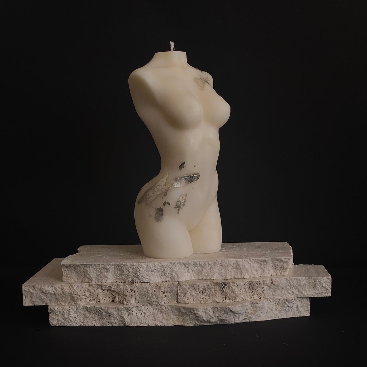 Large Athena Sculptural Candle WG1 Watermelon Lemonade Side