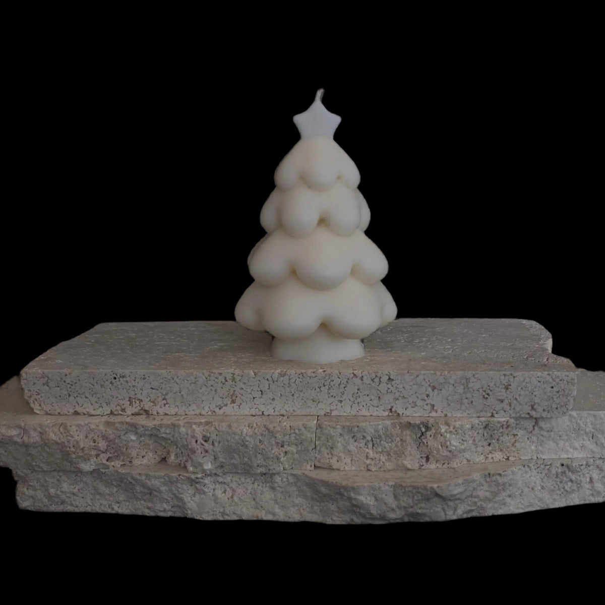 Star Christmas Tree Sculptural Candle