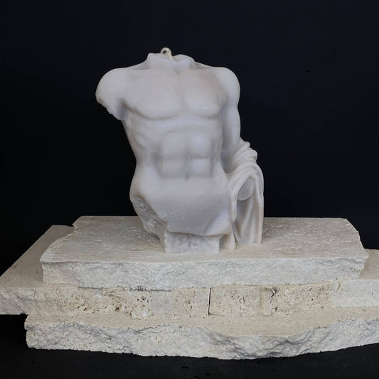 Torso of Jupiter Medium Sculptural Candle D1