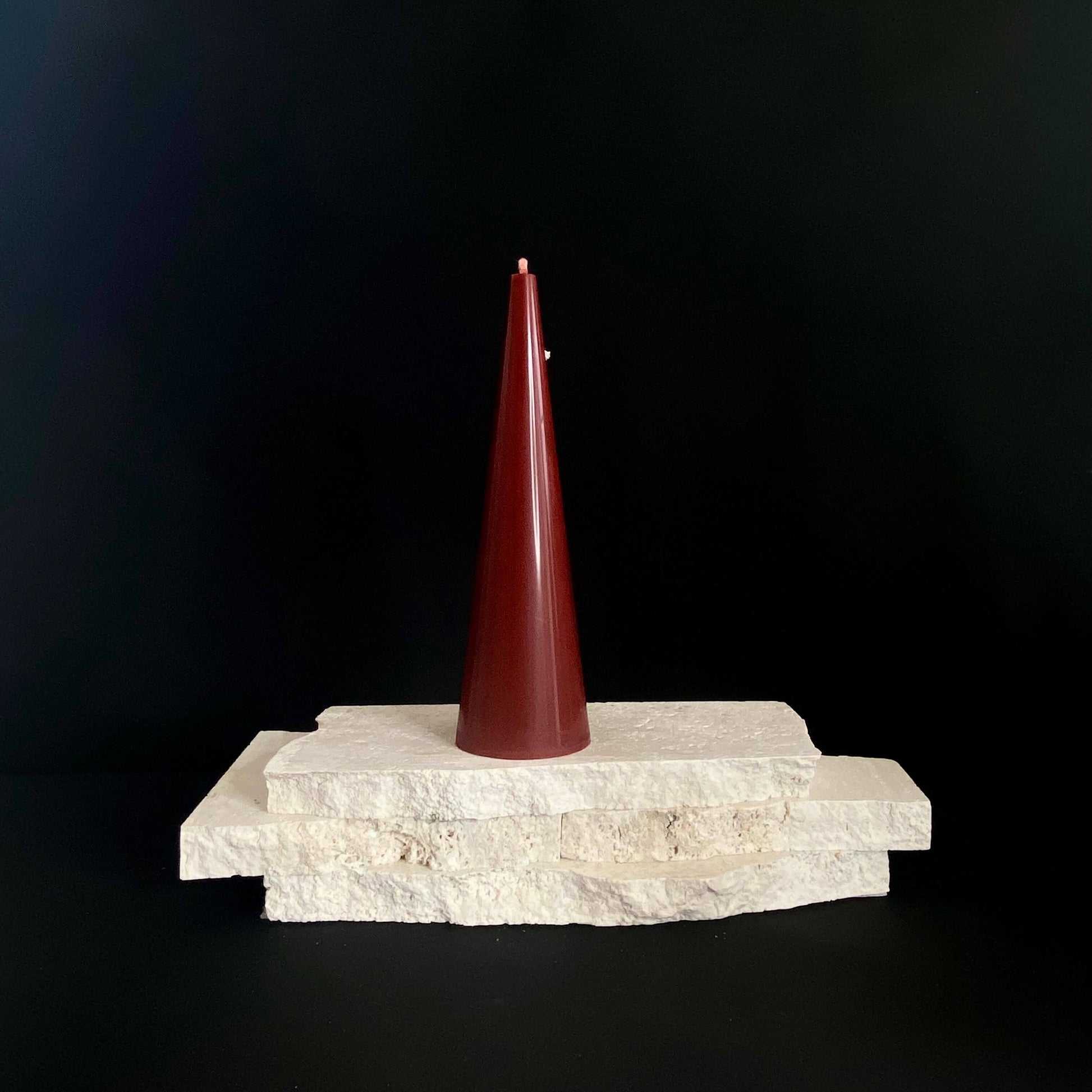 Santas Red Liquor Grace Cone Candle