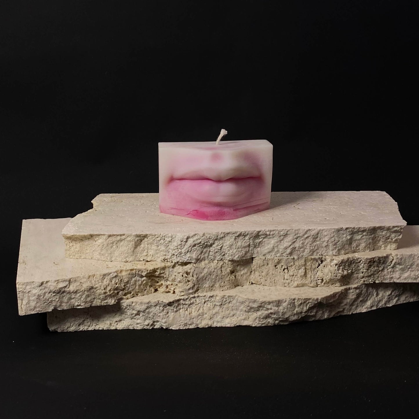 Medium  David Lips Tropical Guava Sculptural Candle L2