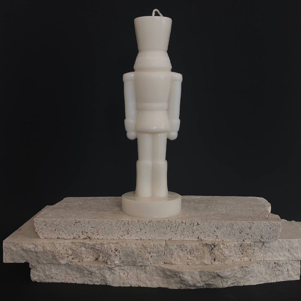 Nutcracker Slim Back Sculptural Candle