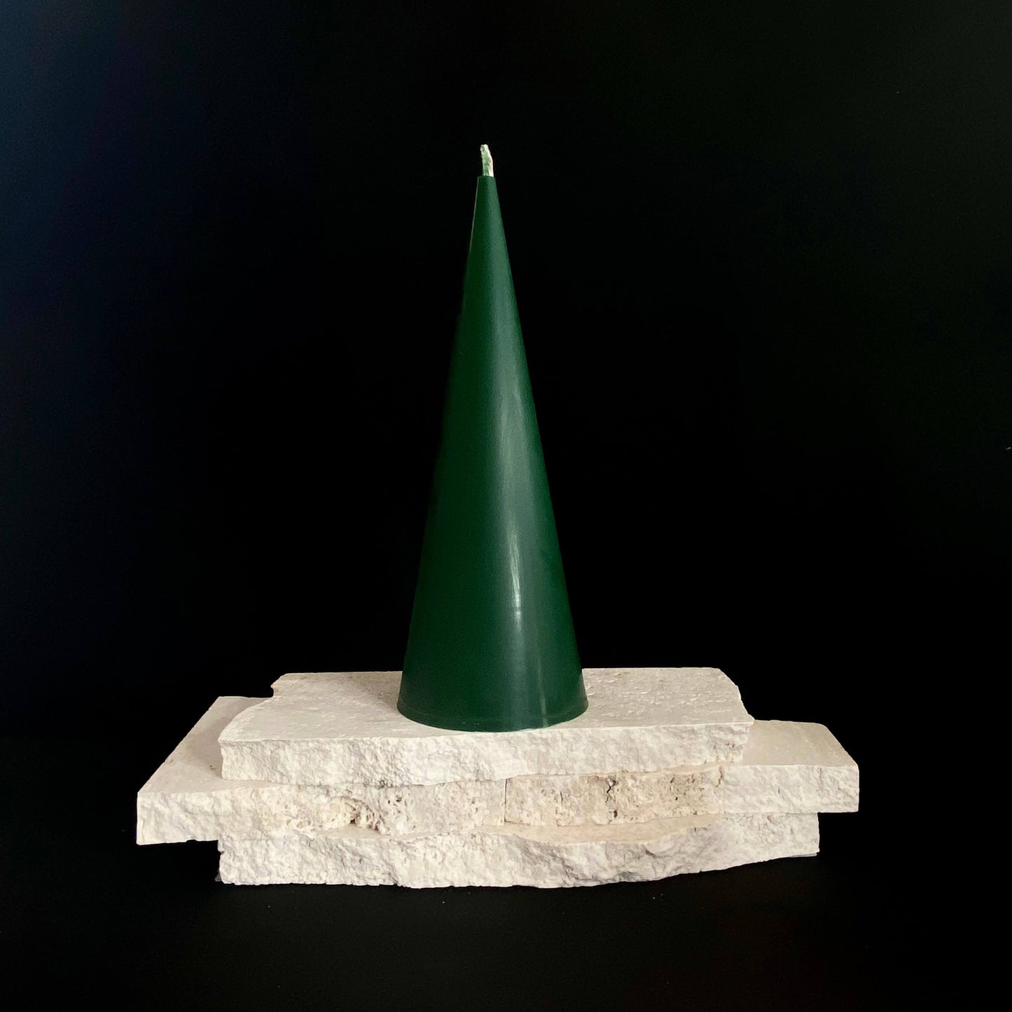 Royal Green VivianSculptural Cone Candle